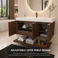 Karina 48" Fluted Floating Bathroom Vanity with Integrated Sink