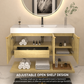 Karina 48" Fluted Floating Bathroom Vanity with Integrated Sink