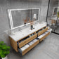 Elysia 84" Double Sink Floating Bathroom Vanity