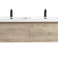 Nordic 60” Double Sink Floating Bathroom Vanity