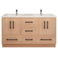 Arezzo 60" Double Sink Freestanding Bathroom Vanity