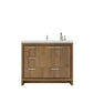Lucia 42" Classic Freestanding Bathroom Vanity (Left Drawers)