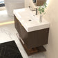 Karina 42" Fluted Floating Bathroom Vanity with Integrated Sink