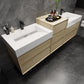 Halo 92“ Double Sink Floating Bathroom Vanity
