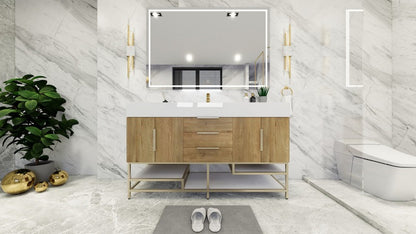 Boreal 60“ Single Sink Freestanding Bathroom Vanity