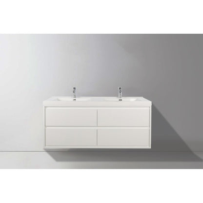 Erba 48" Double Sink Floating Bathroom Vanity