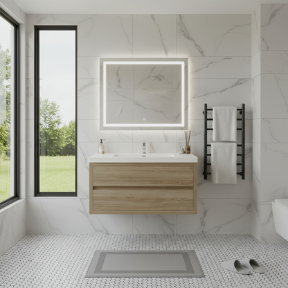 Elysia 42" Single Sink Floating Bathroom Vanity