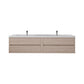 Elysia 84" Double Sink Floating Bathroom Vanity