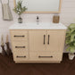 Arezzo 42" Single Sink Freestanding Bathroom Vanity (Left Side Drawers)