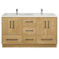 Arezzo 60" Double Sink Freestanding Bathroom Vanity