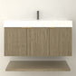 Karina 42" Fluted Floating Bathroom Vanity with Integrated Sink