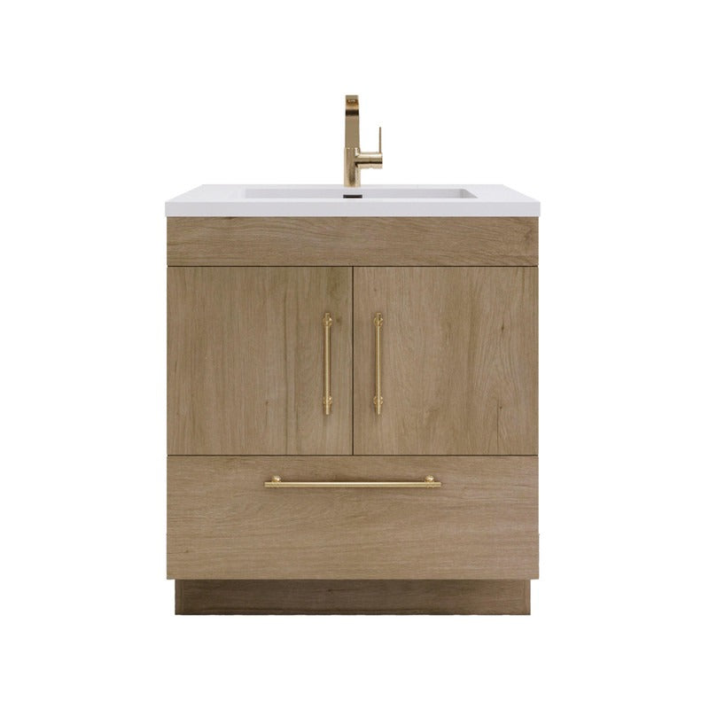 Aqua 30" Single Sink Freestanding Bathroom Vanity