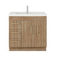 Aqua 36” Single Sink Freestanding Bathroom Vanity (Left Side Drawers)