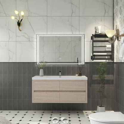 Elysia 48" Single Sink Floating Bathroom Vanity