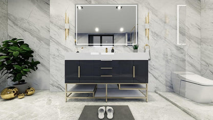 Boreal 60“ Single Sink Freestanding Bathroom Vanity