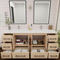 Arezzo 72" Double Sink Freestanding Bathroom Vanity
