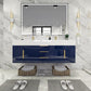 Boreal 60” Double Sink Floating Bathroom Vanity