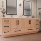 Arezzo 84" Double Sink Freestanding Bathroom Vanity