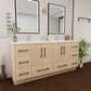 Arezzo 72" Double Sink Freestanding Bathroom Vanity