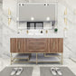 Boreal 60“ Double Sink Freestanding Bathroom Vanity