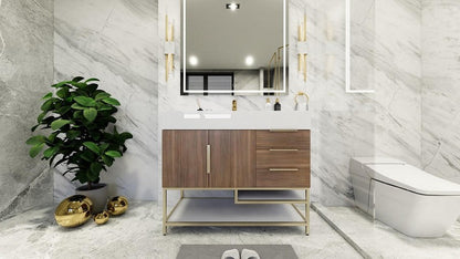 Boreal 42" Freestanding Bathroom Vanity (Right Drawers)