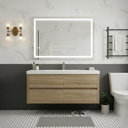 Elysia 48" Single Sink Floating Bathroom Vanity