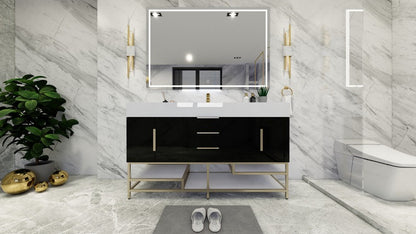 Boreal 60“ Single Sink Freestanding Bathroom Vanity