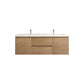 Amber 60“ Double Sink Floating Bathroom Vanity