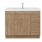 Aqua 42” Single Sink Freestanding Bathroom Vanity (Right Side Drawers)