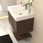 Karina 30" Fluted Floating Bathroom Vanity with Integrated Sink