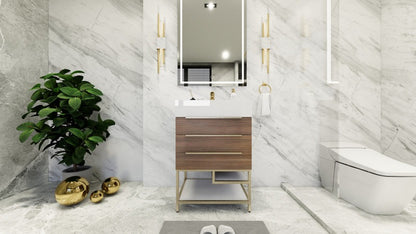 Boreal 24" Freestanding Bathroom Vanity | Compact & Stylish
