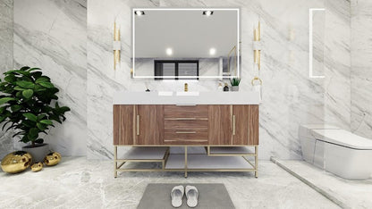 Boreal 60“ Single Sink Freestanding Bathroom Vanity