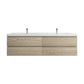Amber 72“ Double Sink Floating Bathroom Vanity