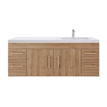 Aqua 60“ Single Sink Floating Bathroom Vanity (Right Offset Sink)
