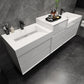 Halo 92“ Double Sink Floating Bathroom Vanity