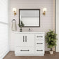 Arezzo 42" Single Sink Freestanding Bathroom Vanity (Right Side Drawers)