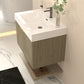 Karina 30" Fluted Floating Bathroom Vanity with Integrated Sink