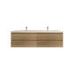 Amber 72“ Double Sink Floating Bathroom Vanity