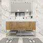 Boreal 60“ Double Sink Freestanding Bathroom Vanity