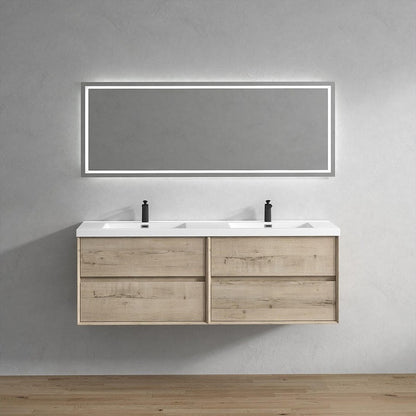 Fiora 72" Double Sink Floating Bathroom Vanity