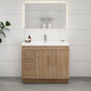 Aqua 42” Single Sink Freestanding Bathroom Vanity (Left Side Drawers)