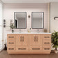Arezzo 72" Double Sink Freestanding Bathroom Vanity
