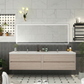 Elysia 84" Double Sink Floating Bathroom Vanity