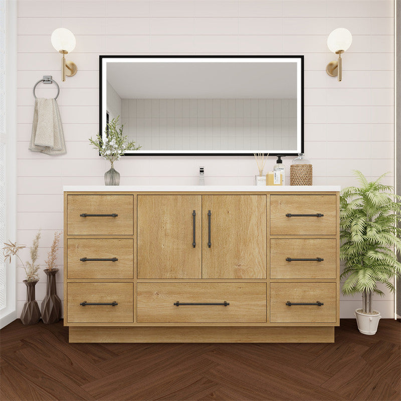 Arezzo 60" Single Sink Freestanding Bathroom Vanity