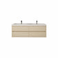 Elysia 60" Double Sink Floating Bathroom Vanity