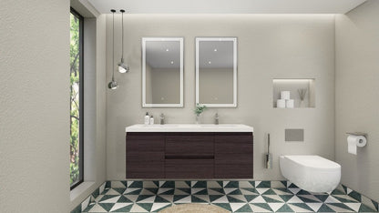 Anderson 60“ Double Sink Floating Bathroom Vanity