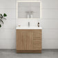 Aqua 36” Single Sink Freestanding Bathroom Vanity (Right Side Drawers)
