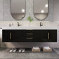 Boreal 72" Double Sink Floating Bathroom Vanity (Middle Drawers)