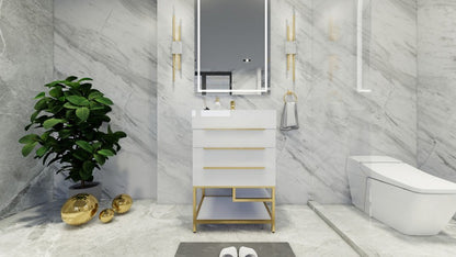 Boreal 24" Freestanding Bathroom Vanity | Compact & Stylish