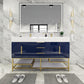 Boreal 60“ Double Sink Freestanding Bathroom Vanity